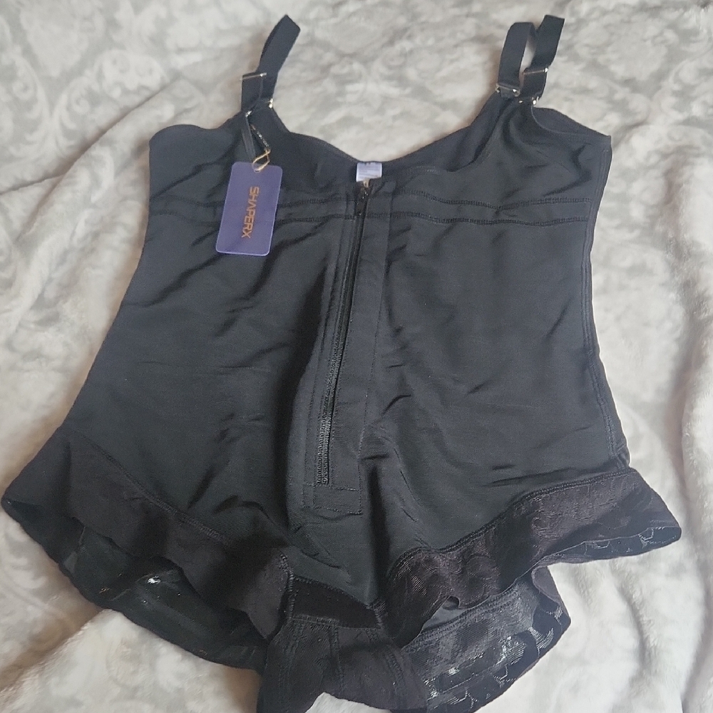 Black Shapewear Bodysuit for Sleek Comfort NEW. SHARPERX.